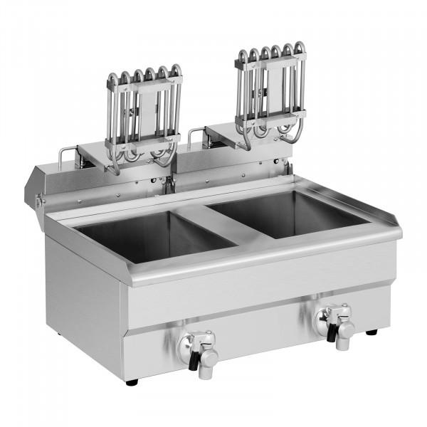 Friteuse électrique double avec robinets de vidange - 2 x 11 litres_1