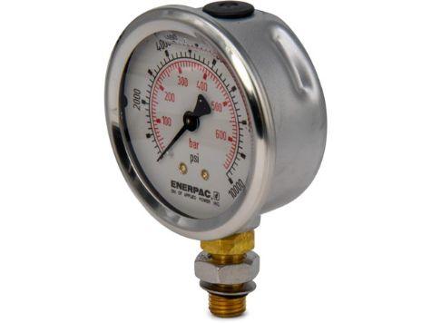G2535SL, Manomètre, 63 mm Face, Raccord vers le bas, Glycerine Filled, 700 bar pression maximale_1