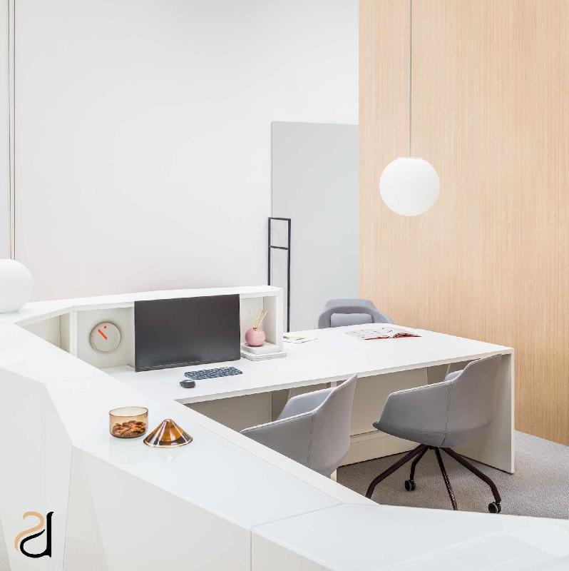 Grande banque d'accueil lumineuse Alpa - MDD - Gauche, Noir_1