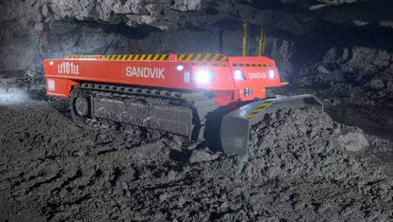 Lz101le - dozer basses couches - Sandvik - batterie - 1,1 mètre - commande à distance - capacité de poussée 4 tonnes_1