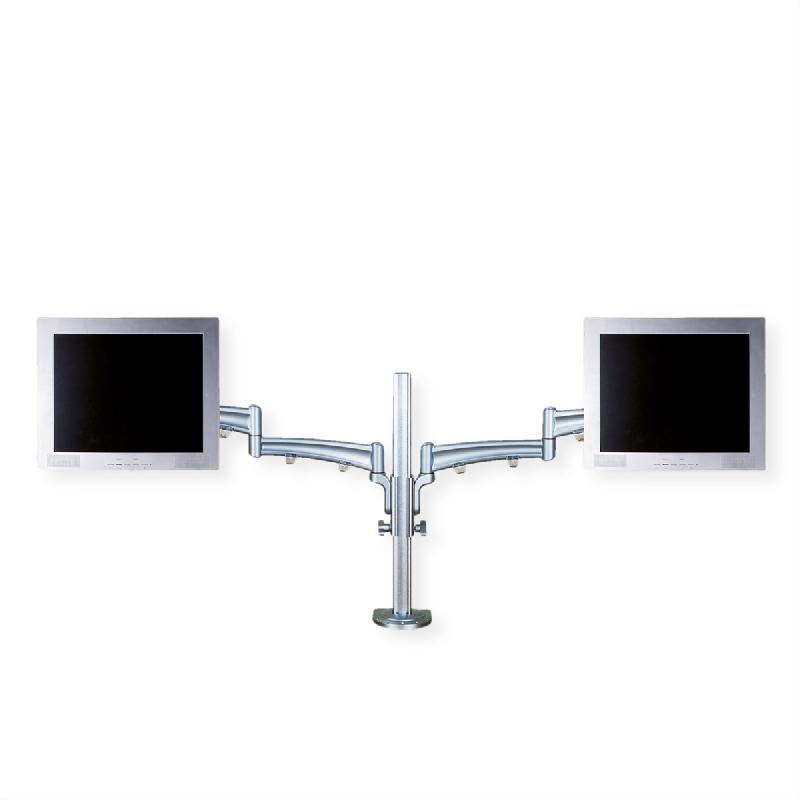 VALUE Bras double LCD, 4 points, fixation sur table, réglage séparé en hauteur_1