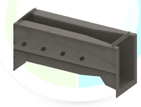 Aquaflow AQF6 - Canal venturi pour mesure de débit 6 m3/h avec approche - Aqualabo_1