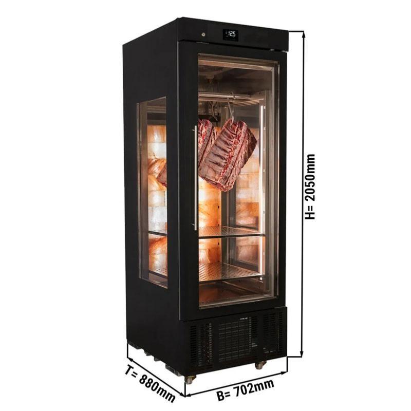 Armoire de maturation dry-aging - 600 L - 1 porte vitrée - Noir | GGM Gastro_1