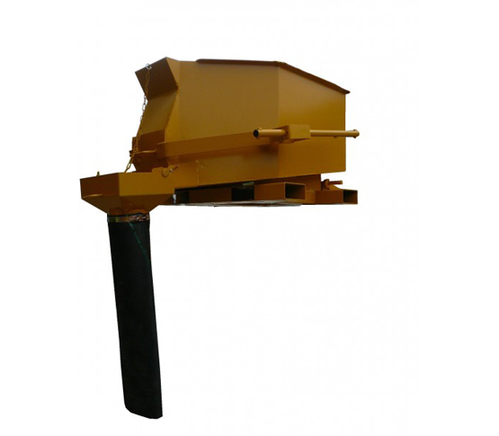 Benne à béton spéciale bétonnière Secatol BSB - 500L - Ouverture large - Accrochage avec oreilles de levage - Vidage déporté_1