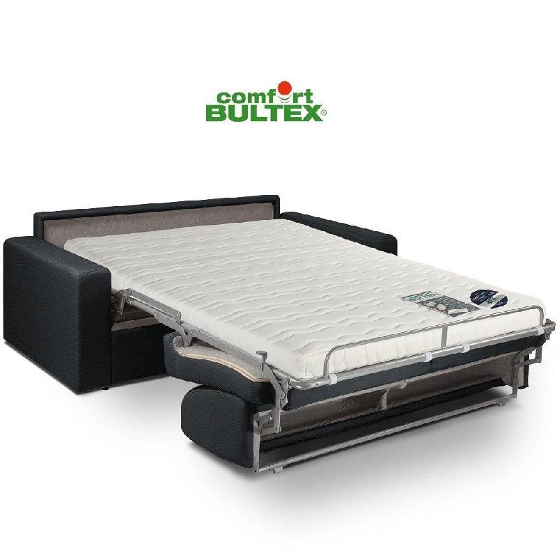 Canapé convertible express CRÉPUSCULE - Matelas 120cm Comfort BULTEX® en polyuréthane noir - Fabrication italienne_1
