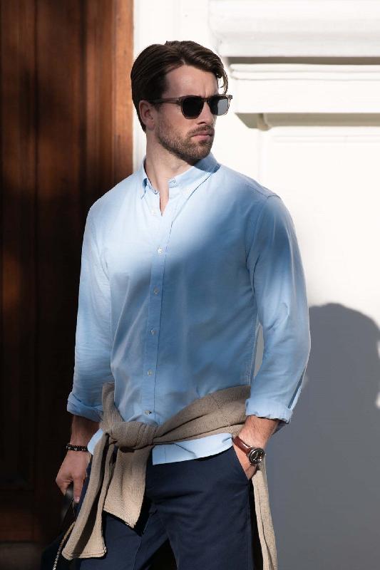 Chemise Oxford classique - Rochester Modern Fit Homme - Blanc - Nimbus_1