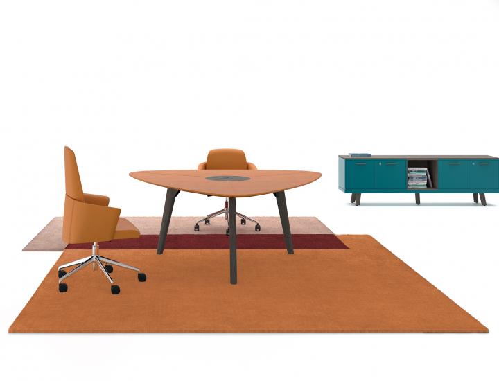 Meuble de service bas à porte battante RAIL - Ref : RC.1606.A0_1