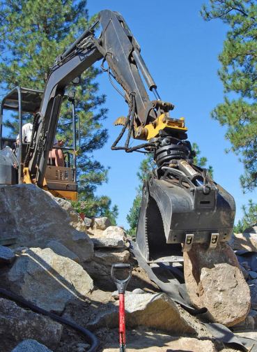 Mini RPA-Godet séries PC 025B Rotobec - accessoires puissants pour mini-excavatrices avec rotation 360° et valve sélectrice 12V/24V_1