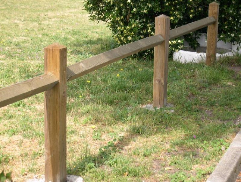 Pack barrière bois lisse losange_1