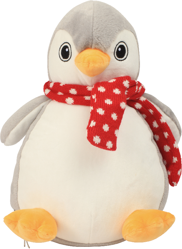 Peluche zippée Manchot - Mumbles - 100% polyester, rembourrage amovible - Réf: MM566_1