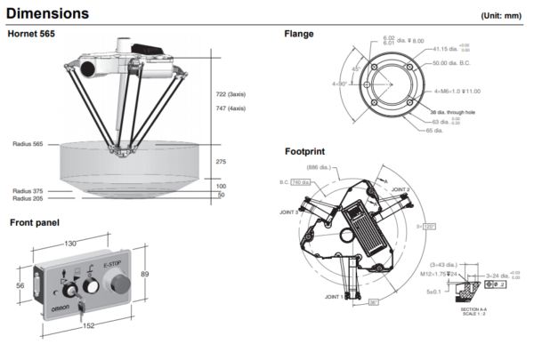 ROBOT DELTA 3 AXES INDUSTRIEL OMRON HORNET 17201-45610_1