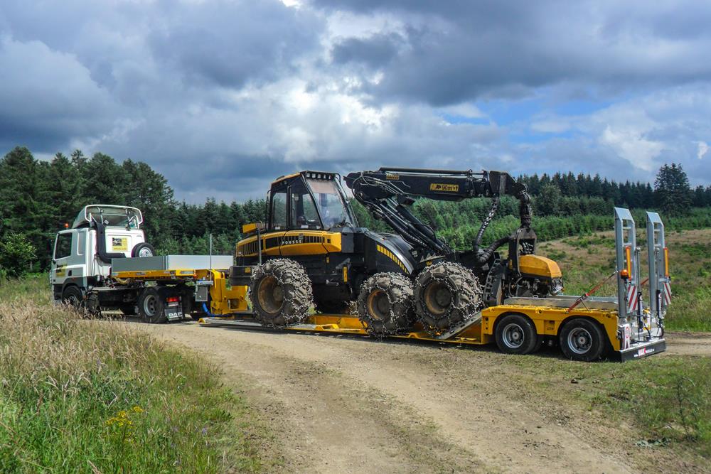 Semi-remorque surbaissée max trailer max510 - 2 essieux