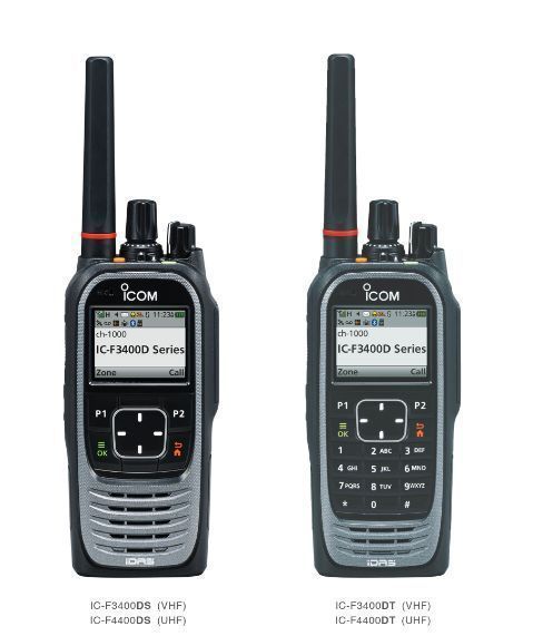 Talkie-walkie professionnel pmr numérique aves écran et clavier ic-f3400d/dp_2