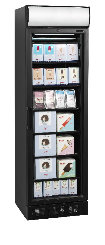Congélateur vertical vitré UFSC371GCP Black ( 300 / 270L) Noir TEFCOLD_1