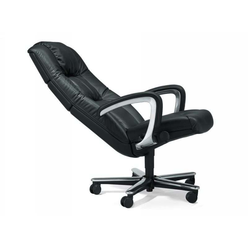 Fauteuil de direction Giroflex Leonardo 81 - Haut dossier, finition cuir, réglages ergonomiques_1
