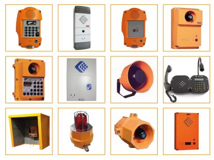 Réseau d'interphonie filaire - résistant aux conditions agressives - avec appels de groupe et point à point_1