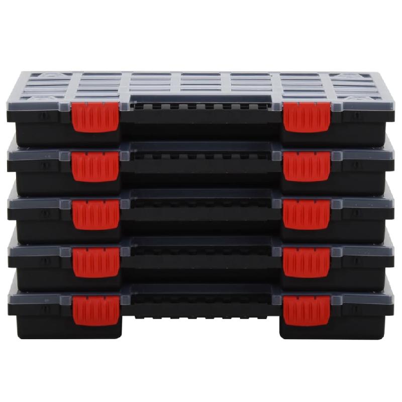 Vidaxl boîtes d'assortiment 10 pcs 40x30x5 cm polypropylène 3106444_1