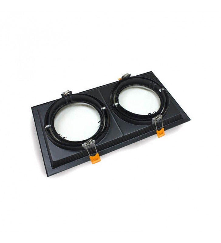 Cadre orientable encastré en aluminium pour ampoule AR111 - Réf AR111ENCN2 - Disponible en blanc_1