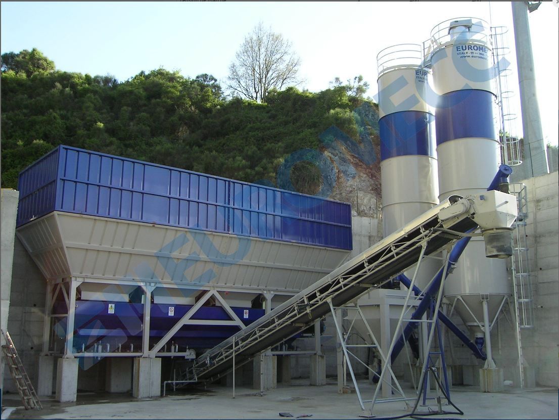 Centrale à béton fixe - SP Max Euromecc - 90 m3/h, transportable par camions_1