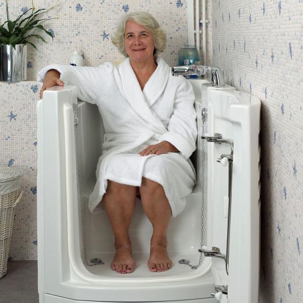 Baignoire à porte Ambiance - compacte, design et confortable pour salles de bains de toutes tailles_1