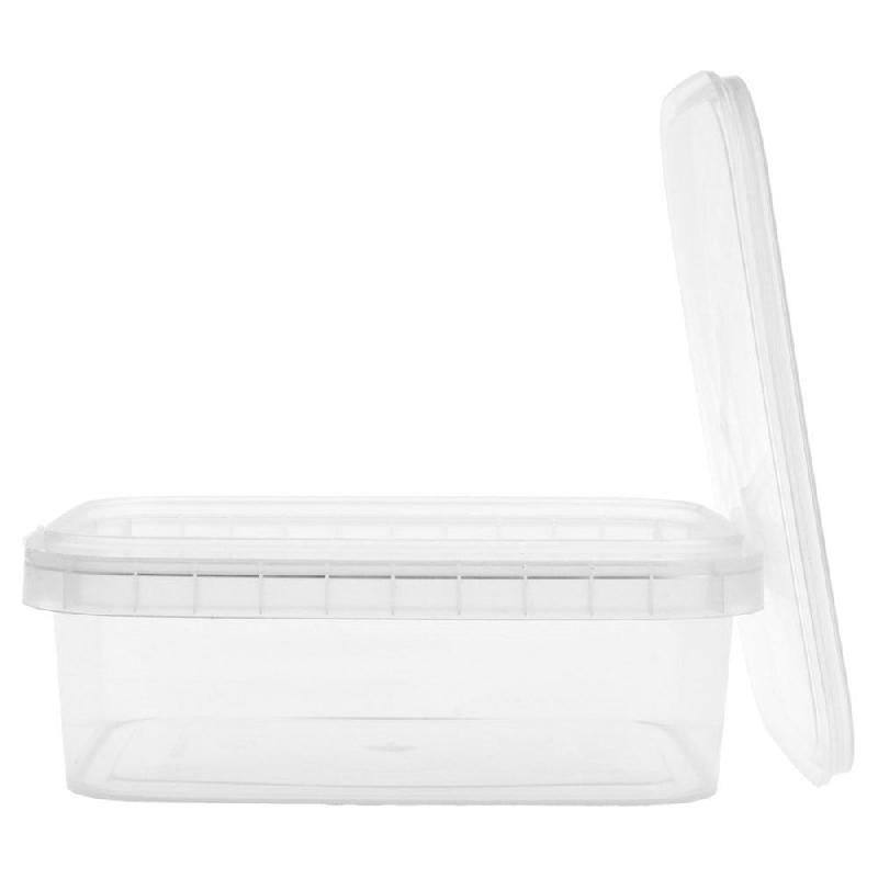 Barquette transparente avec couvercle inviolable 280cc 12x8,8x4,2cm - par 420_1