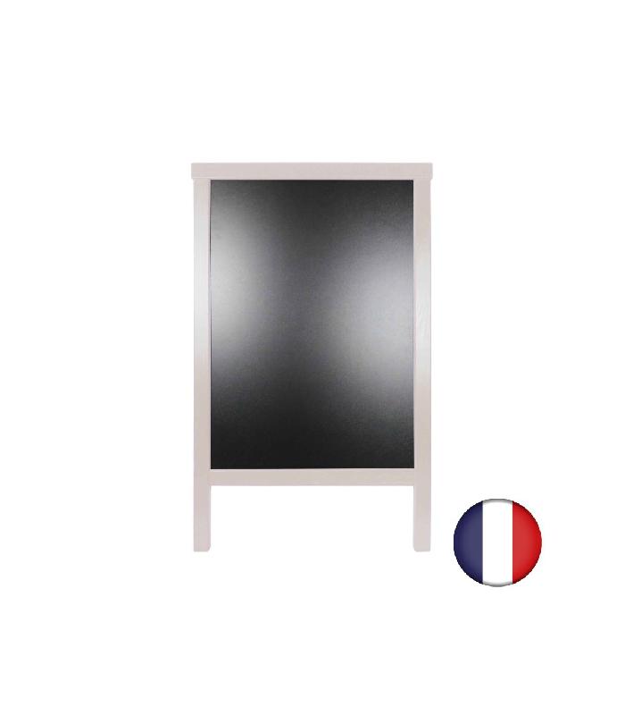 Chevalet stop trottoir bois - Dimensions 90 x 55 cm - Référence : LSTF49IV_1