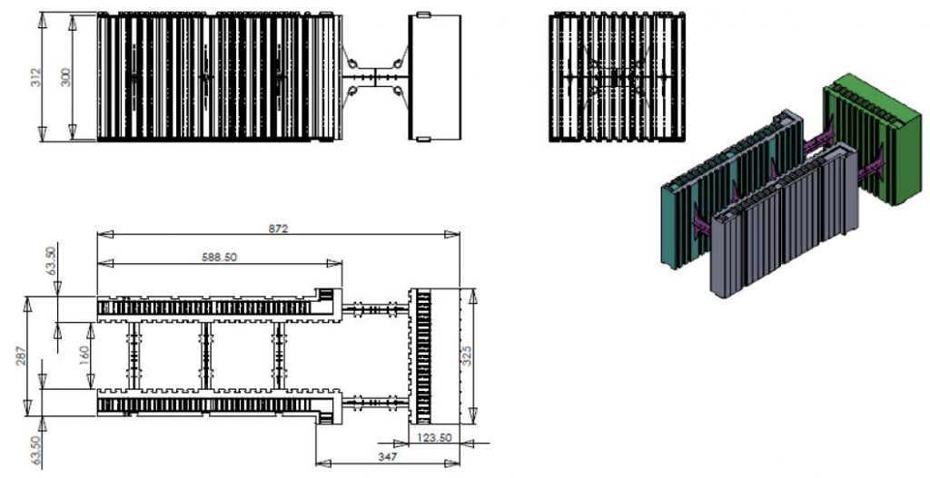 Coffrage isolant angle T-court - Reverbloc - épaisseur 34 cm - R = 5.38_1
