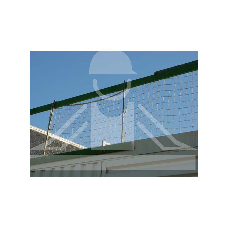 Filet garde-corps en tresse polyamide Ø 3 mm - maille 100 x 100 mm - dimensions 10 x 1 m_1