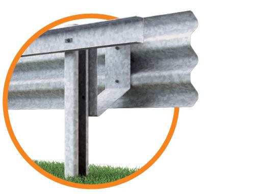 H2-W4 3 ondes - Glissière de sécurité - Marcegaglia Buildtech - Hauteur hors sol : 900 mm - Acier galvanisé_1