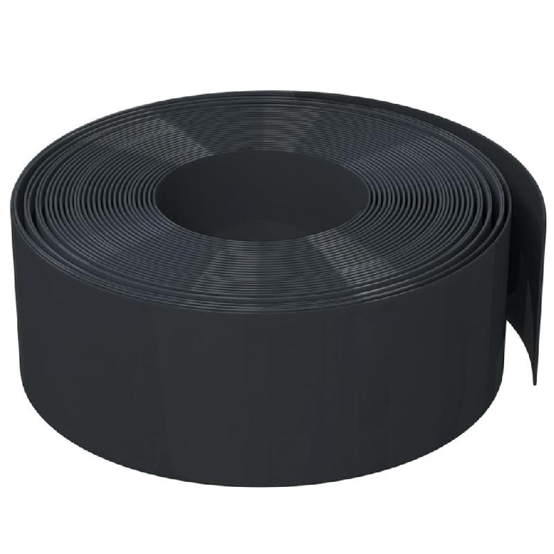 Vidaxl bordure de jardin noir 10 m 20 cm polyéthylène 154400_1
