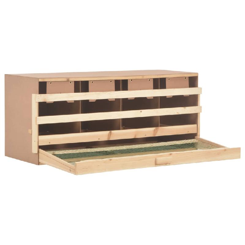 Vidaxl pondoir 4 compartiments 106x40x45 cm bois de pin massif 170658_1