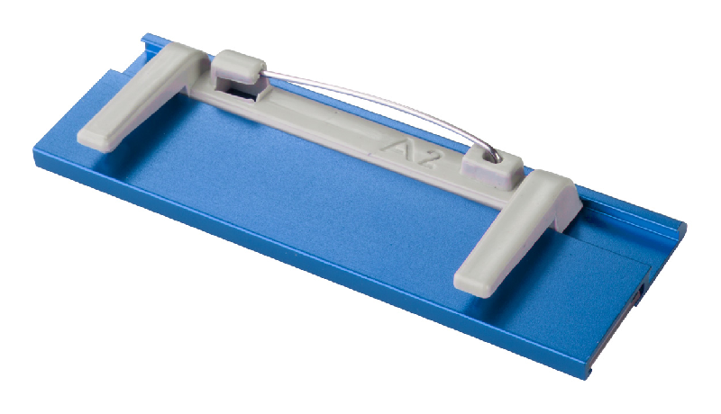 Badge identifiant en aluminium - papier remplaçable - couleur bleue - poids 9g_1