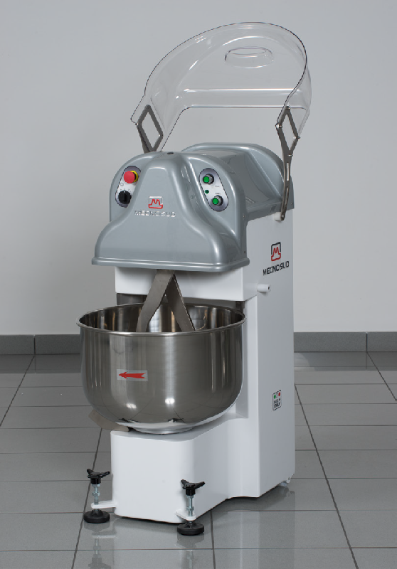 Pétrin à bras plongeants 45 Kg Monophasé à vitesse variable série BE Mecnosud Gecoma_1