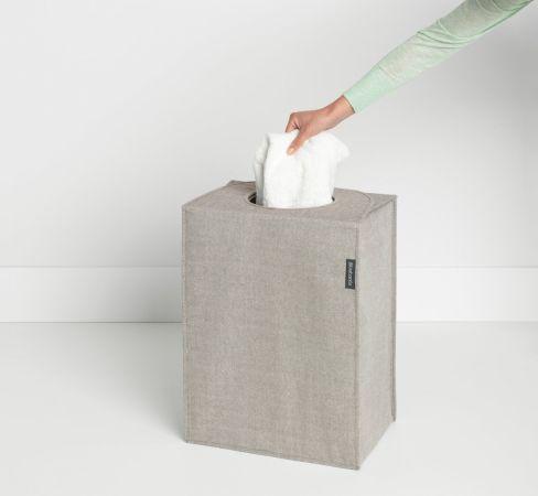 Sac à linge Brabantia 55 litres Grey avec ouverture Quick-Drop_1