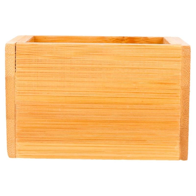 Boîte de présentation pour buffet en bambou naturel 8x8x5cm_1