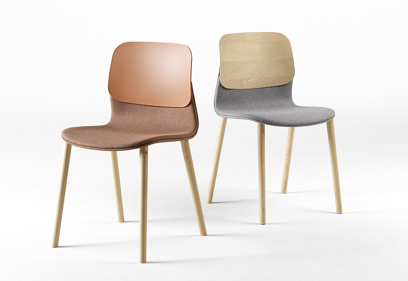 Chaise empilable KLIK - originale et élégante avec options pieds métal ou bois, 6 coloris disponibles, fabrication française_1