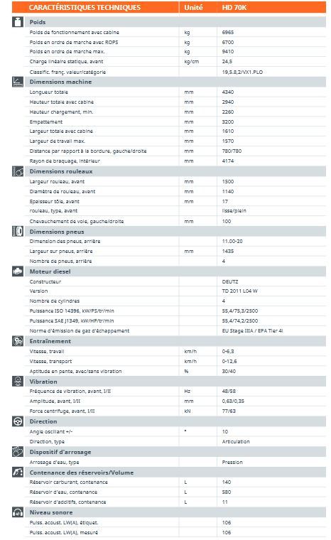 Hd 70k rouleau compresseur tandem - hamm - poids 6965 kg_1