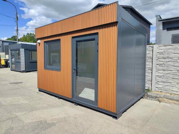 Module bureau préfabriqué 10 m² - isolation renforcée, chauffage inclus, porte vitrée aluminium, fenêtre oscillo-battante_1