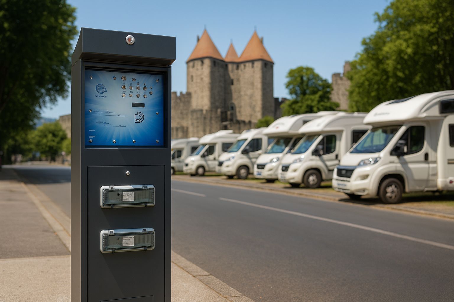 Proxima ARBOR - Borne de distribution d'énergie fixe système prépayé pour camping et ports_2