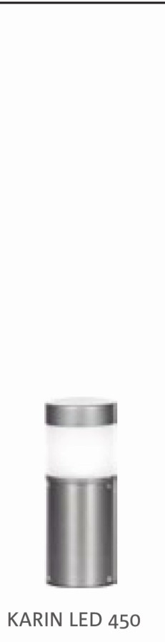 Borne lumineuse d'éclairage public électrique - KARIN 450 LED - 21 W - aluminium anodisé - 0.45 m - IP65 - CREE XT-E_1