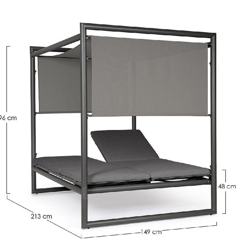 Daybed Konnor anthracite CX23 149 x 213 x 196 cm_1