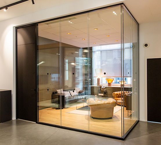 Cloison amovible vitrée H7 pour diffusion de lumière naturelle