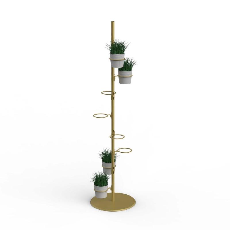 Présentoir Round H192cm avec 8 supports Ø139mm - or_1