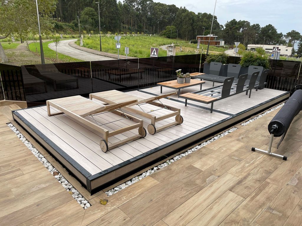 Abri piscine plat en version télescopique et XXl pour les grands bassins - MOON DECK_1