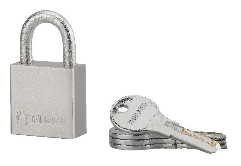 Cadenas à clé inox RINOX 40mm - Anse inox - 4 clés réversibles - Thirard_1
