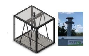 Colonne recyclée et respectant la norme NF-EN 13071-1