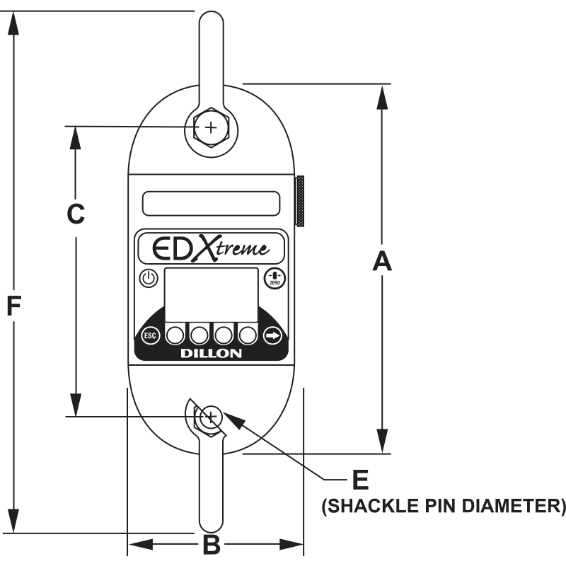 Dynamomètre ED XTREM - précision 0,1% - capacité 1t à 200t - REF : 53000_1