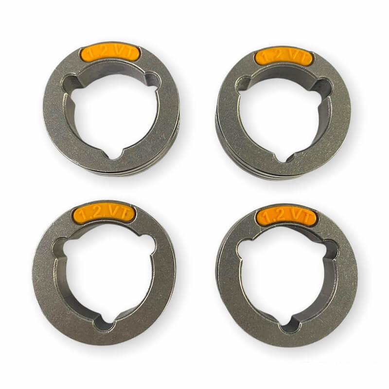 Kit 4 galets Ø1,0/1,2 ACIER/INOX pour Powertec i et Dévidoir Lincoln_1