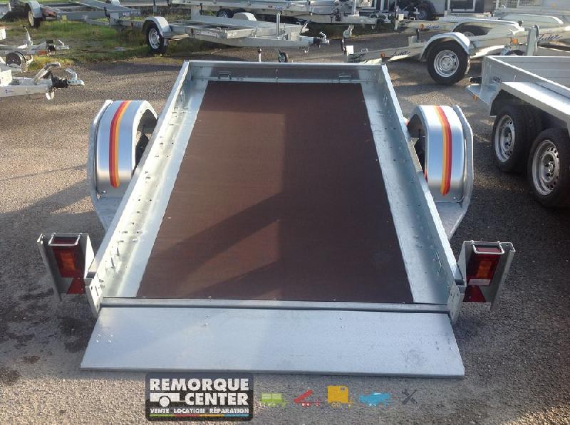 Remorque plateau MECANOREM - RPMS 455 F - PTAC 750 Kg - 1 essieu freiné - 250 x 150 cm - Référence T-UT20294_1