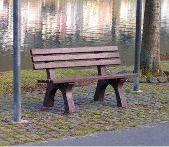 Banc urbain design intemporel - grande diversité de coloris - TRAFALGAR SQUARE - matière hanit®_1